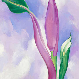 Pink Ornamental Banana by Georgia O'Keeffe by Georgia O'Keeffe