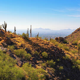 Pinnacle Peak Trail Desert View near Phoenix, Arizona by Miroslav Liska