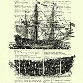 Pirate Ship Diagram by Madame Memento