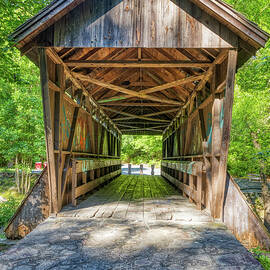 Pisgah Covered Bridge West End by Donna Twiford
