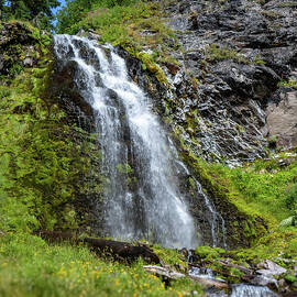 Plaikni Falls at Crater Lake National Park by Ed Clark