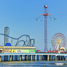 Pleasure Pier in Galveston by Kelley King