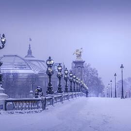 Pont Alexandre III Under Snow by Serge Ramelli