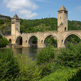 Pont Valentre, River Lot, Cahors, Lot, France by Seeables Visual Arts
