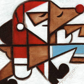 Reindeer With The Broken Leg Art Print by Tommervik