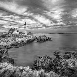 Portland Head Light ME BW by Susan Candelario