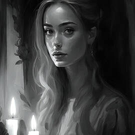 Portrait by candlelight, 02 by AM FineArtPrints
