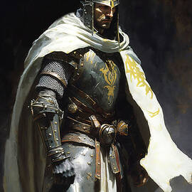 Portrait of a Medieval Fantasy Warrior, 02 by AM FineArtPrints
