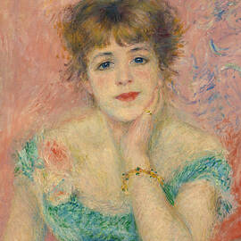 Portrait of the actress Jeanne Samary by Pierre-Auguste Renoir by The Luxury Art Collection