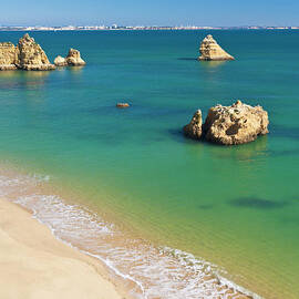 Praia Dona Ana, Lagos, Algarve, Portugal, Europe by Neale And Judith Clark