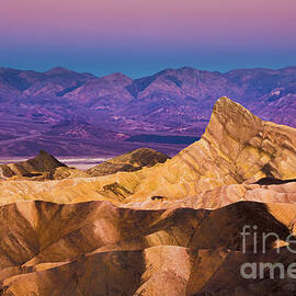 Pre-dawn at Zabriskie Point, Death Valley, California by Neale And Judith Clark