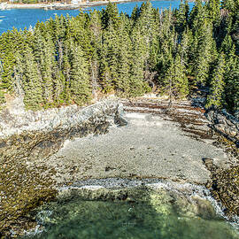 Preble Island Beach, Sorrento Maine by Veterans Aerial Media LLC