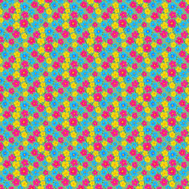 Pride Floral Pattern Collection - Pansexual Pride Flag  by Snow Iris Studio
