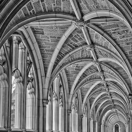 Princeton University Hallway III BW by Susan Candelario