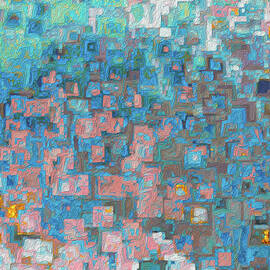 Psalm 27 4. Dwelling in His Presence. Abstract Christian Wall Art by Mark Lawrence
