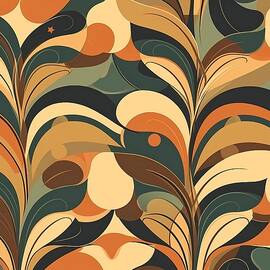 Psychedelic pattern with swirling colours by Andre Petrov