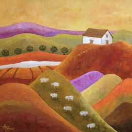 Purple Hills by Angeles M Pomata