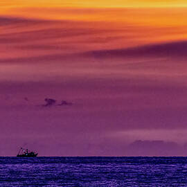 Purple Sunset Mazatlan Sinaloa Mexico by Tommy Farnsworth