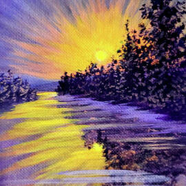 Purple Sunset by Sarah Irland