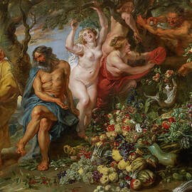 Pythagoras advocating vegetarianism by Peter Paul Rubens by The Luxury Art Collection