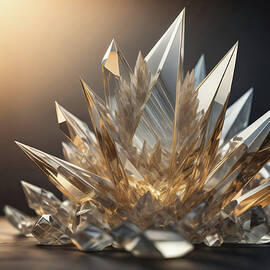 Quartz Gemstone abstract 004 by Flees Photos