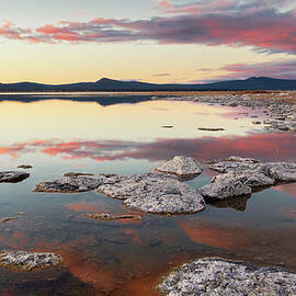 Quiet East Shore Evening - Eagle Lake - Lassen County California by Mike Lee