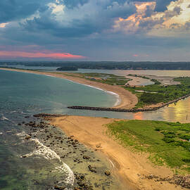 Quonochontaug Breachway   by Veterans Aerial Media LLC