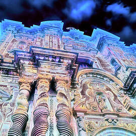 Radiant Baroque Church Facade in Quito by Bruce Block