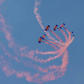 RAF Falcon Display Team by Shirley Mitchell