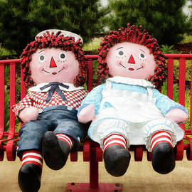 Raggedy Ann and Andy - Arcola, IL Sticker by Susan Rissi Tregoning