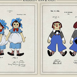 Raggedy Ann and Andy Doll Patent Set by Dale Kincaid