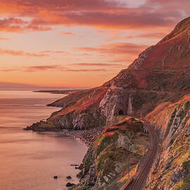 Railway Line from Bray to Greystones Cliff Walk, Co Wicklow by Adrian Hendroff