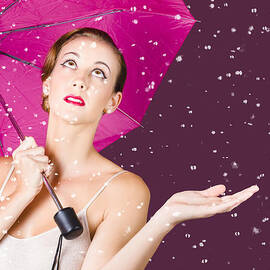 Rainy Day Pin Up Girl by Jorgo Photography