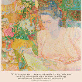 Ralph Waldo Emerson Quote - Jan Toorop by Georgia Clare
