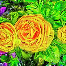 Ranunculus Blooms by William Gunn