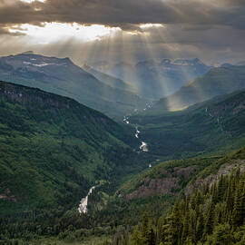 Rays over McDonald Creek No. 2 by Matt Halvorson