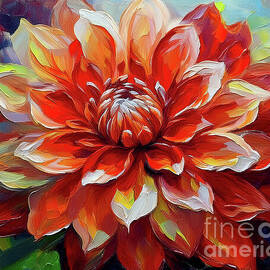 Red Head Dahlia by Macro Abundance