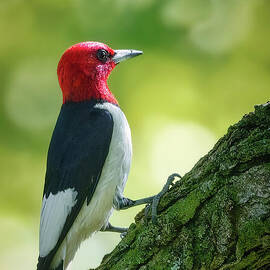Red-Headed Woodpecker on Tree by Natural Focal Point Photography