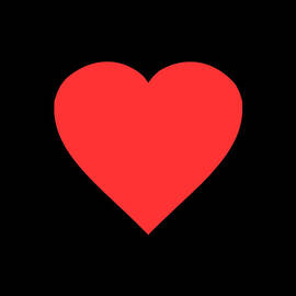 Red Heart Drawing by Flippin Sweet Gear