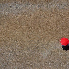 Red Parasol by Richard Reeve