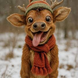 Red-Scarf Rascal of the First Frost by Bill And Linda Tiepelman