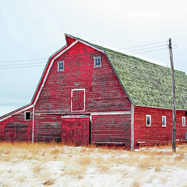 Red Winter Barn by Todd Klassy