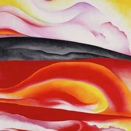 Red Yellow and Black Streak - Modernist abstract painting by Georgia O'Keeffe by Georgia O'Keeffe