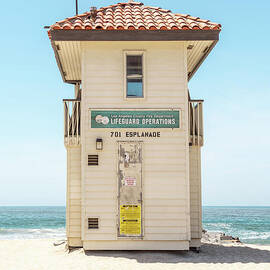 Redondo Beach California Topaz LIfeguard Tower by Paul Velgos