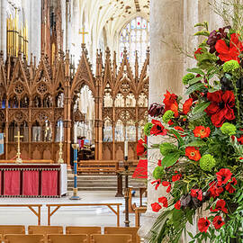 Remembrance Sunday at Winchester Cathedral by Shirley Mitchell