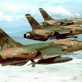 Republic F-105D Thud - Tail 62-4361 by Antonios Valamontes