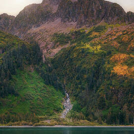 Resurrection Bay Waterfall by Dan Sproul