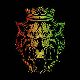 Retro Lion of Judah Rastafarian by Flippin Sweet Gear
