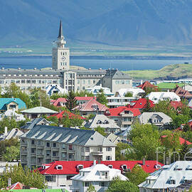 Reykjavik skyline, Iceland by Neale And Judith Clark