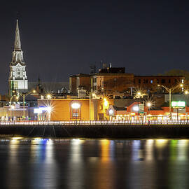 Rimouski Skyline at Night 3 by John Twynam